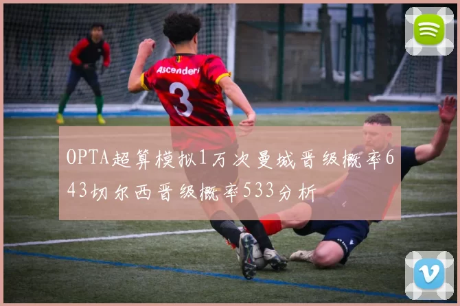 OPTA超算模拟1万次曼城晋级概率643切尔西晋级概率533分析